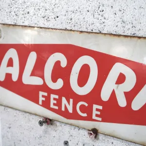 ALCORN FENCE ビンテージ ホーローサイン