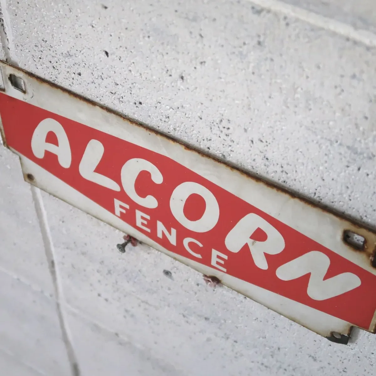 ALCORN FENCE ビンテージ ホーローサイン