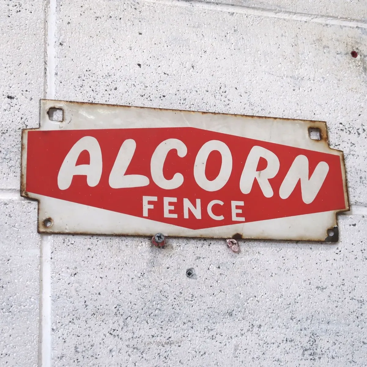 ALCORN FENCE ビンテージ ホーローサイン