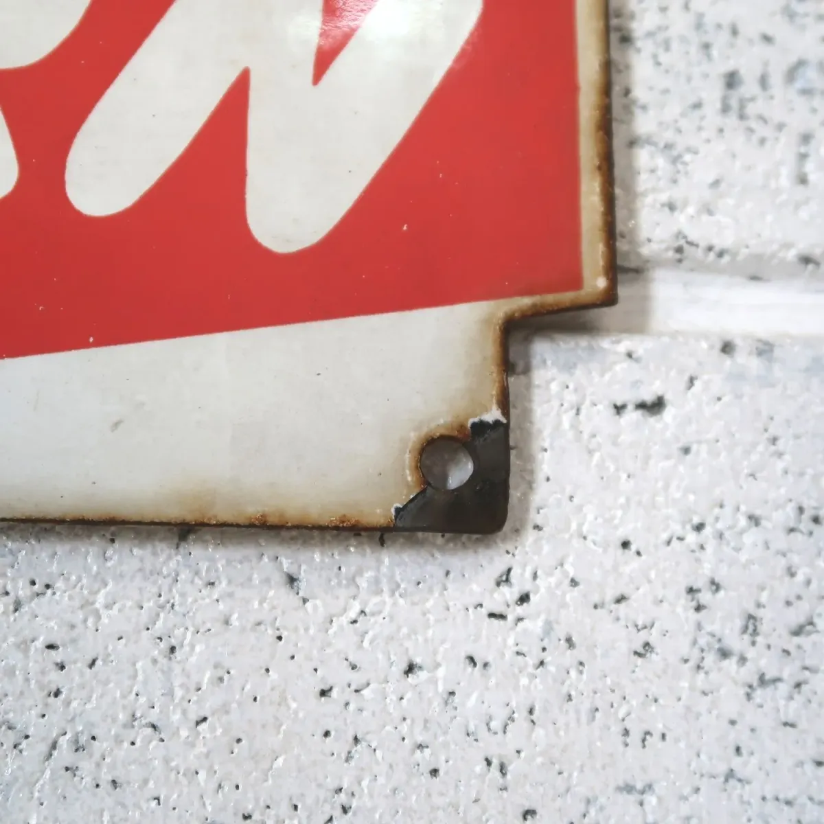 ALCORN FENCE ビンテージ ホーローサイン