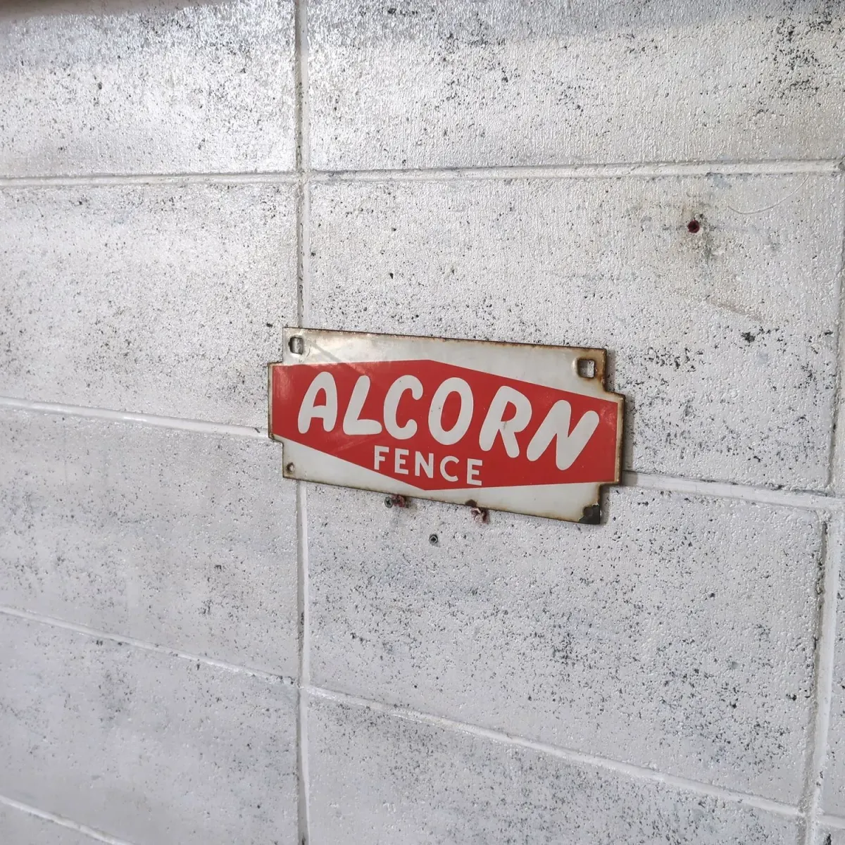 ALCORN FENCE ビンテージ ホーローサイン