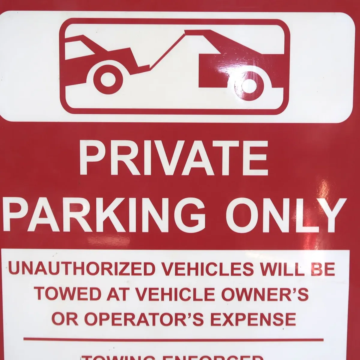 ロードサイン PRIVATE PARKING ONLY