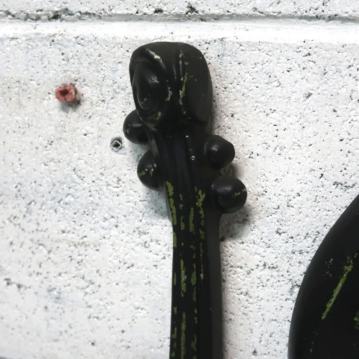 アンティーク 楽器モチーフ ウォールデコ 2個セット