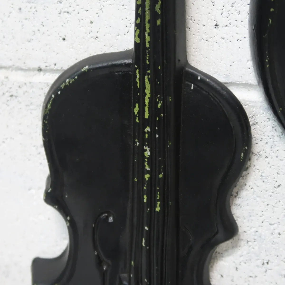 アンティーク 楽器モチーフ ウォールデコ 2個セット