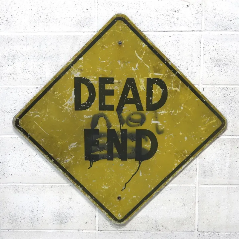 DEAD END ビンテージ ロードサイン