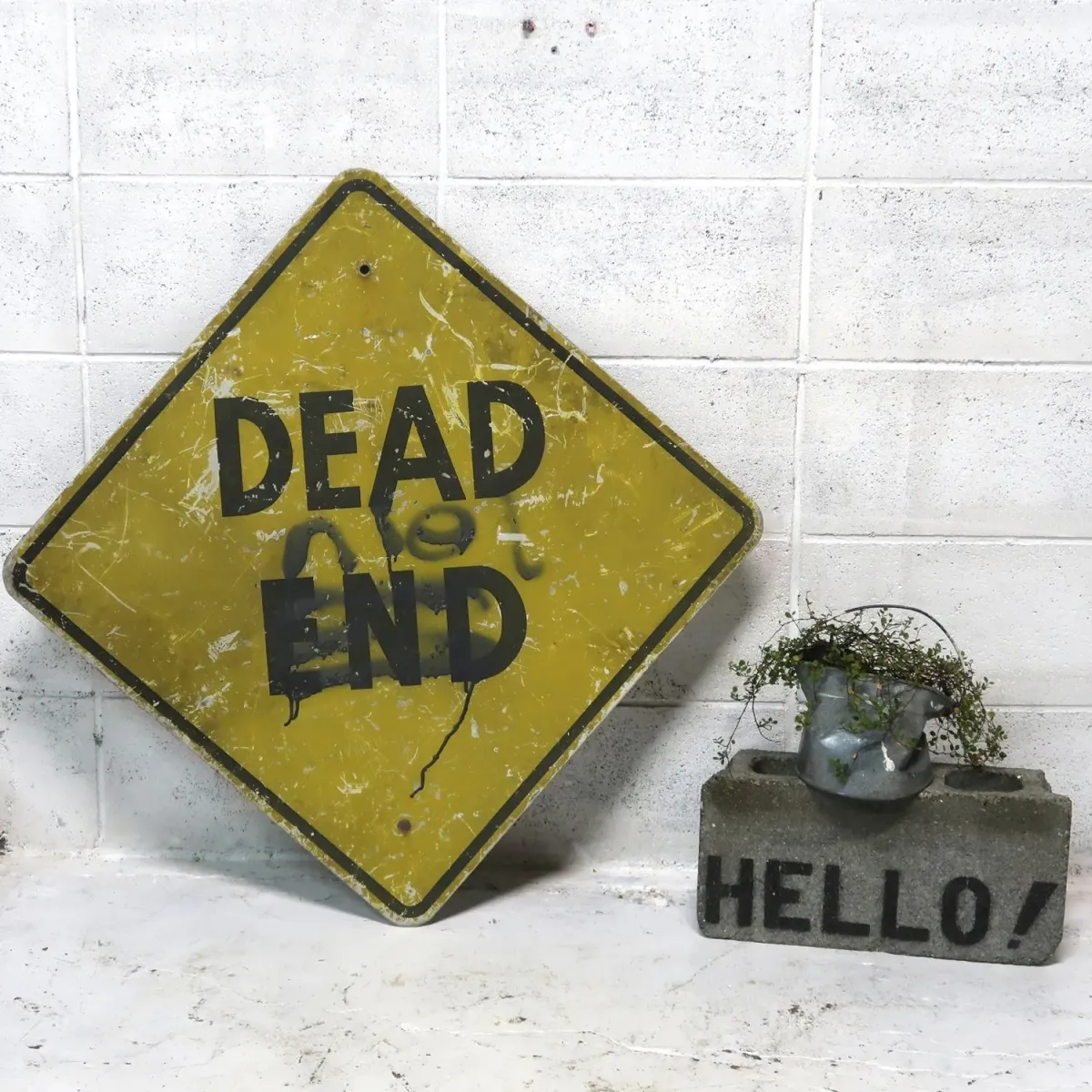 DEAD END ビンテージ ロードサイン