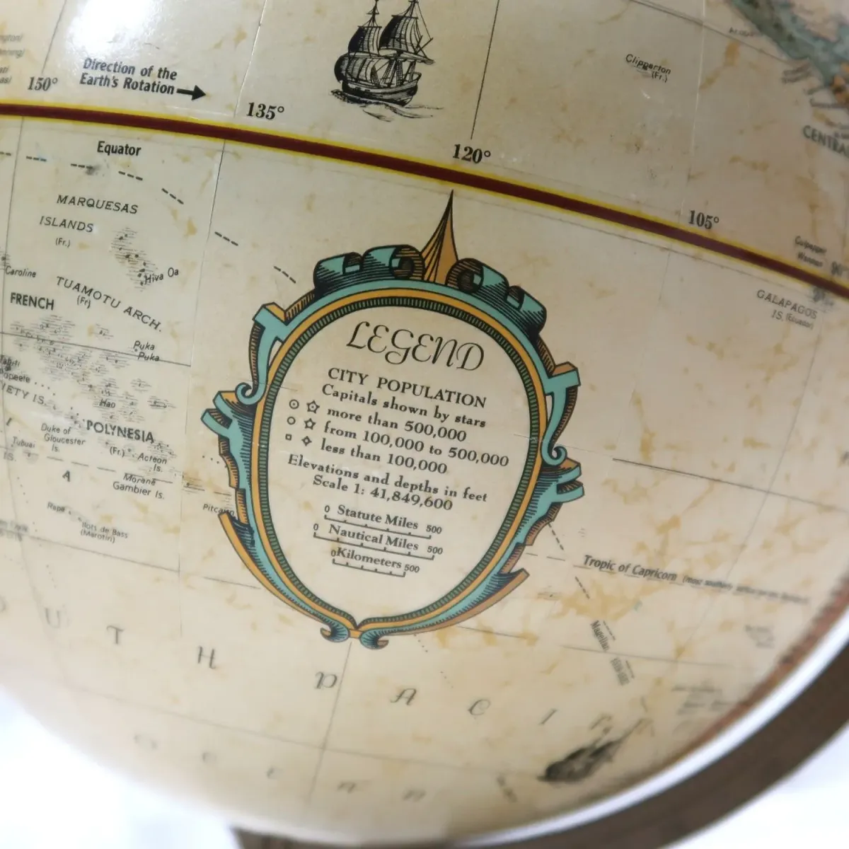 REPLOGLE 白地球儀 ホワイトオーシャン