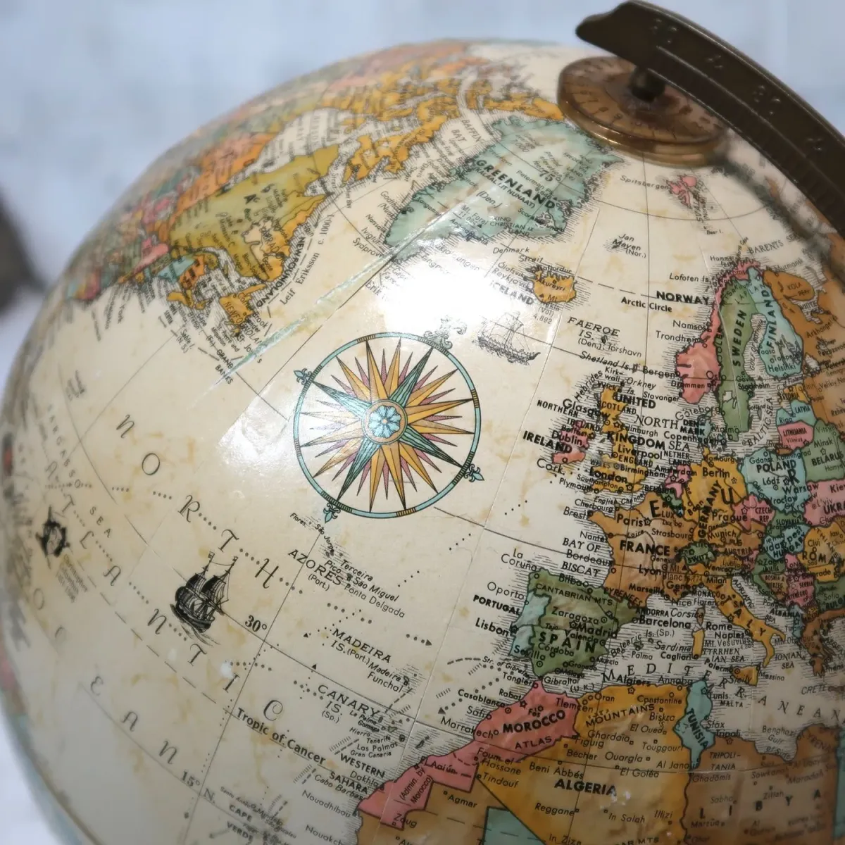 REPLOGLE 白地球儀 ホワイトオーシャン