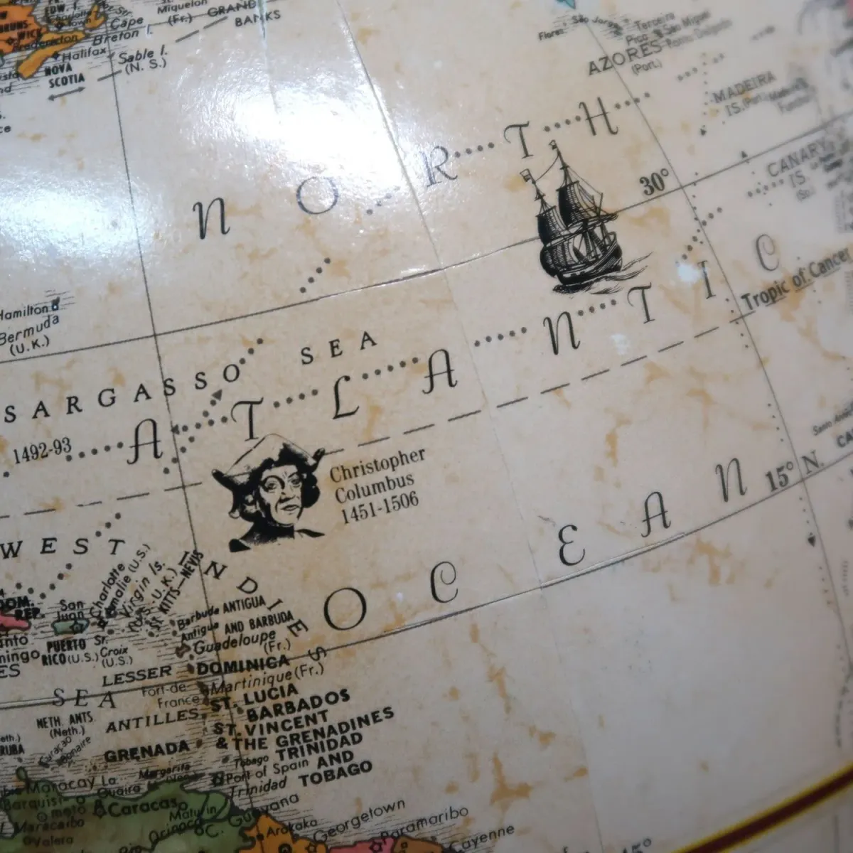 REPLOGLE 白地球儀 ホワイトオーシャン