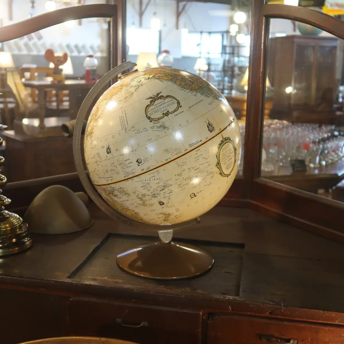 REPLOGLE 白地球儀 ホワイトオーシャン