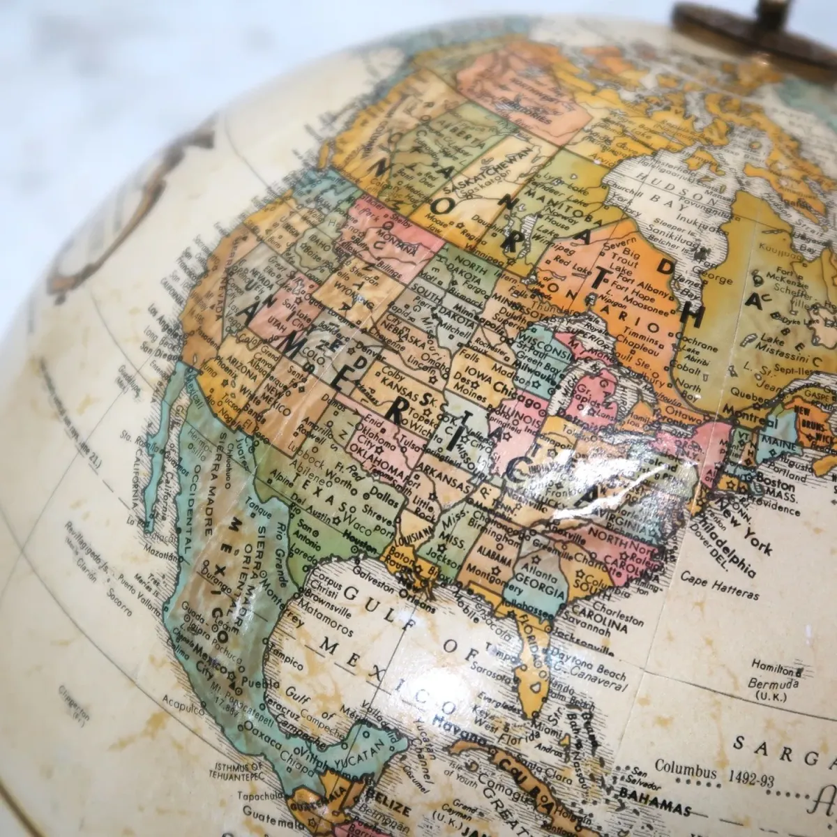 REPLOGLE 白地球儀 ホワイトオーシャン