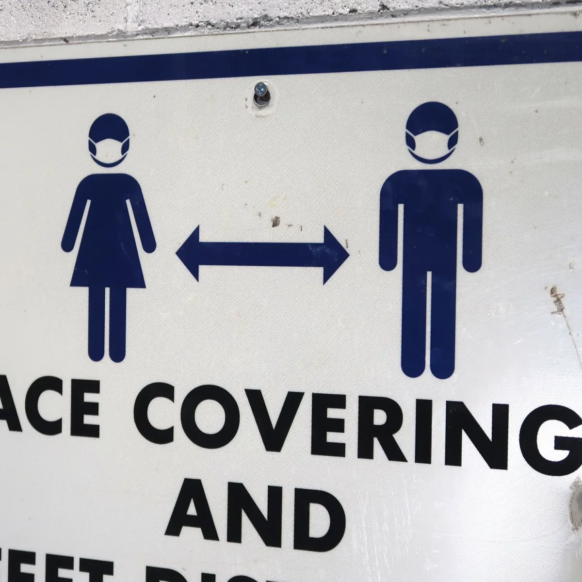 FACE COVERINGS メタルサイン