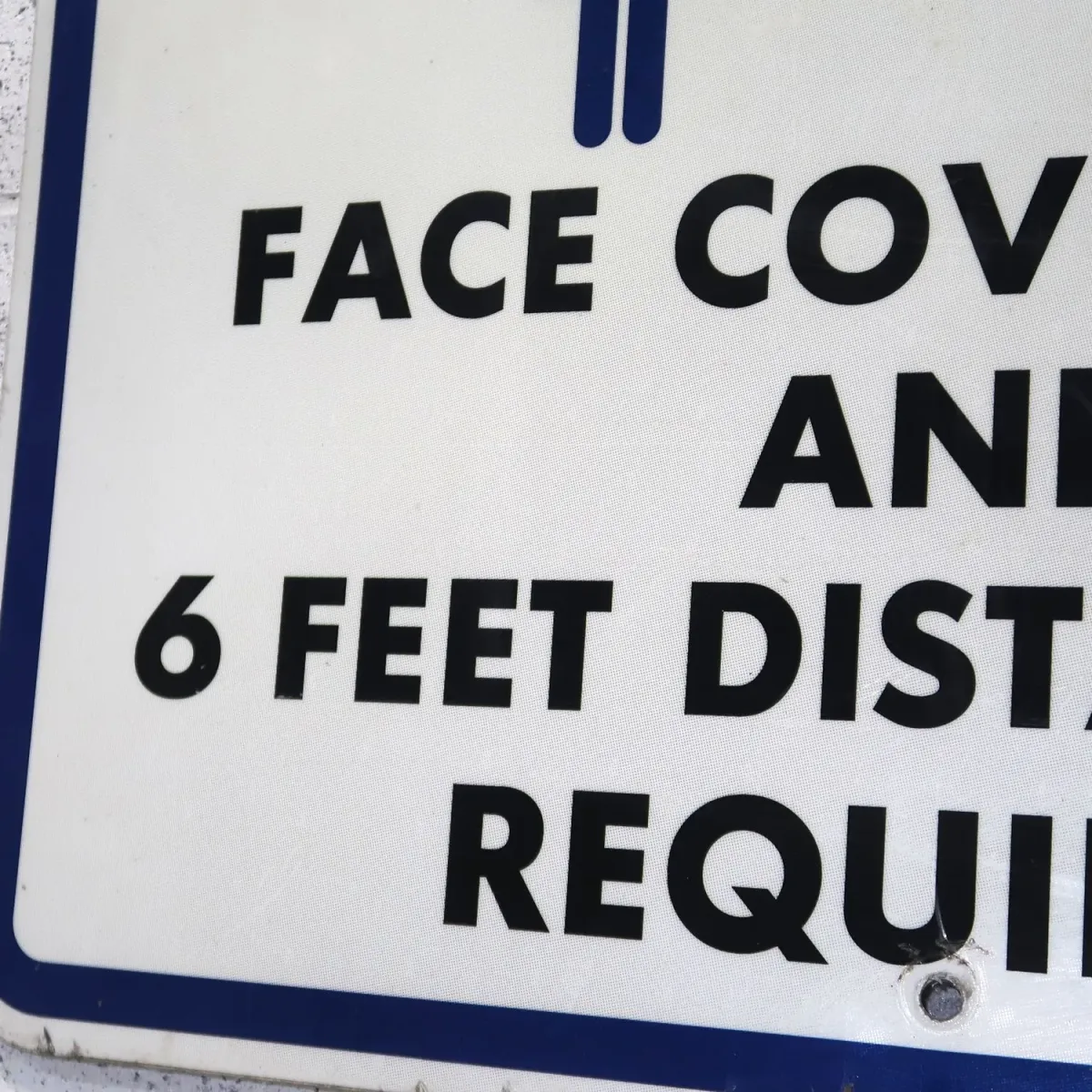 FACE COVERINGS メタルサイン