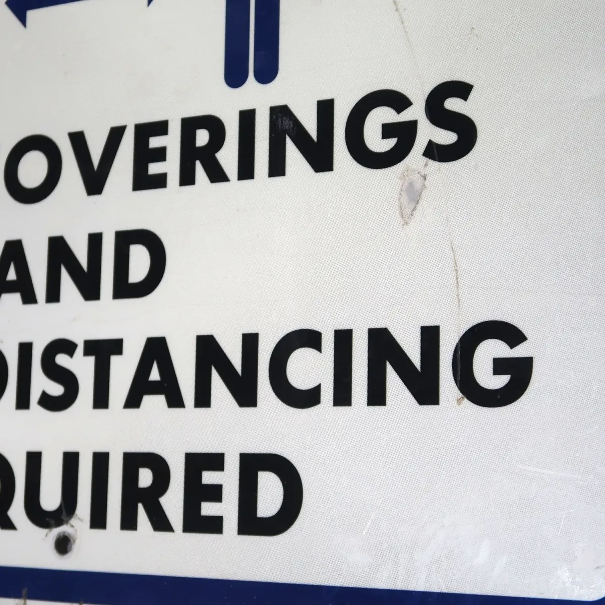 FACE COVERINGS メタルサイン