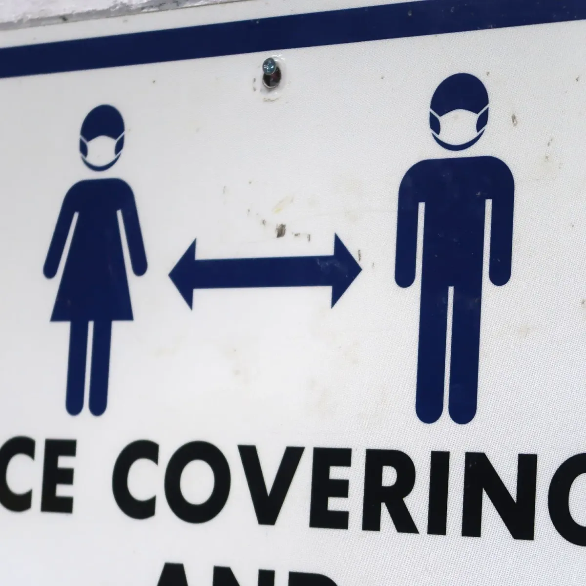 FACE COVERINGS メタルサイン