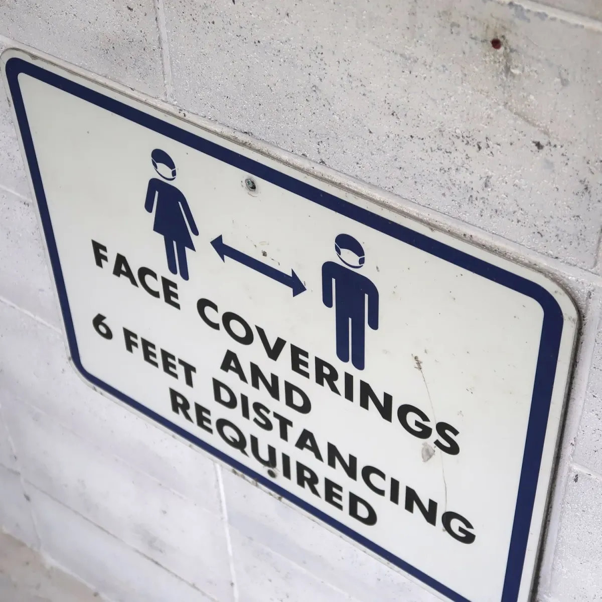 FACE COVERINGS メタルサイン