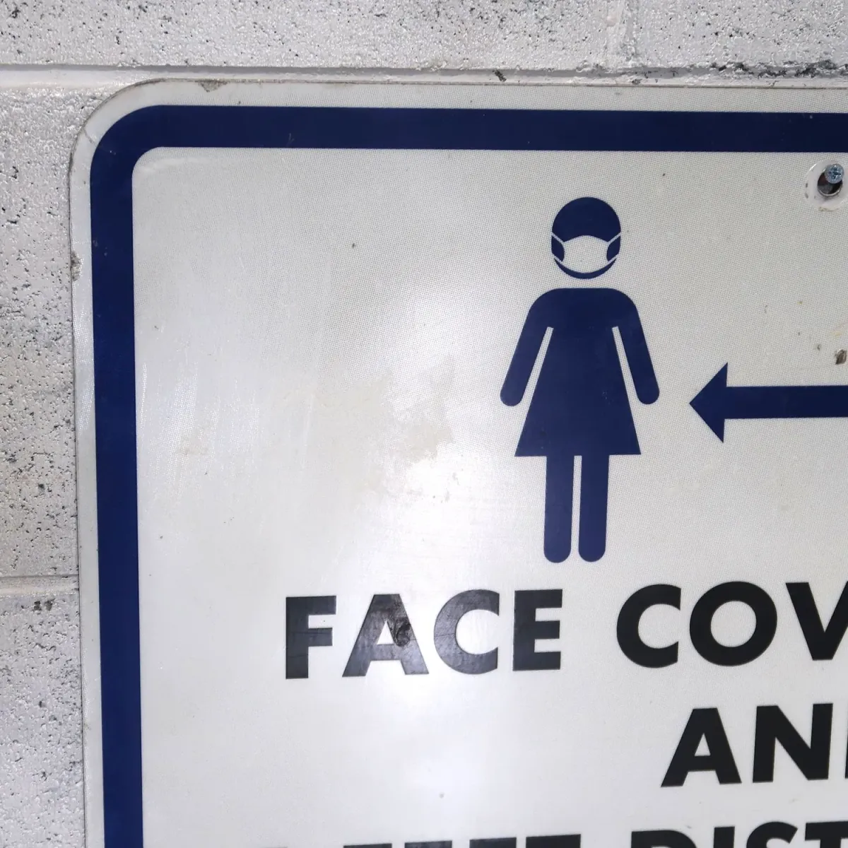 FACE COVERINGS メタルサイン