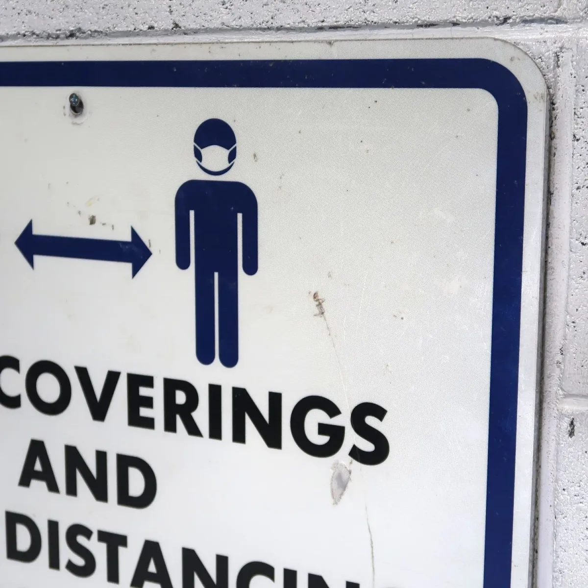 FACE COVERINGS メタルサイン