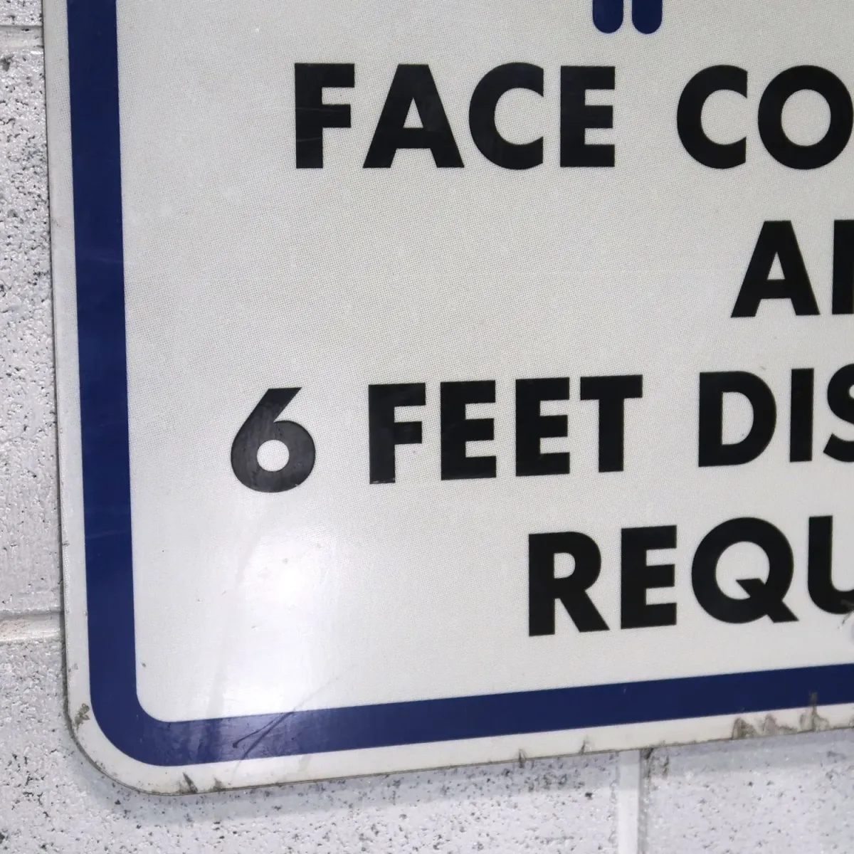 FACE COVERINGS メタルサイン