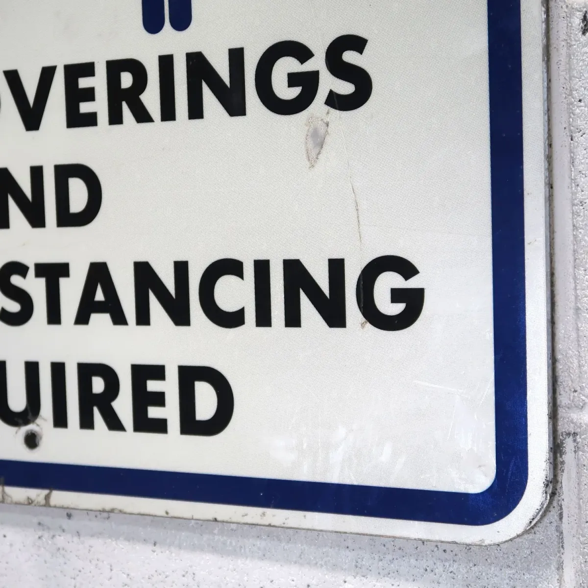 FACE COVERINGS メタルサイン