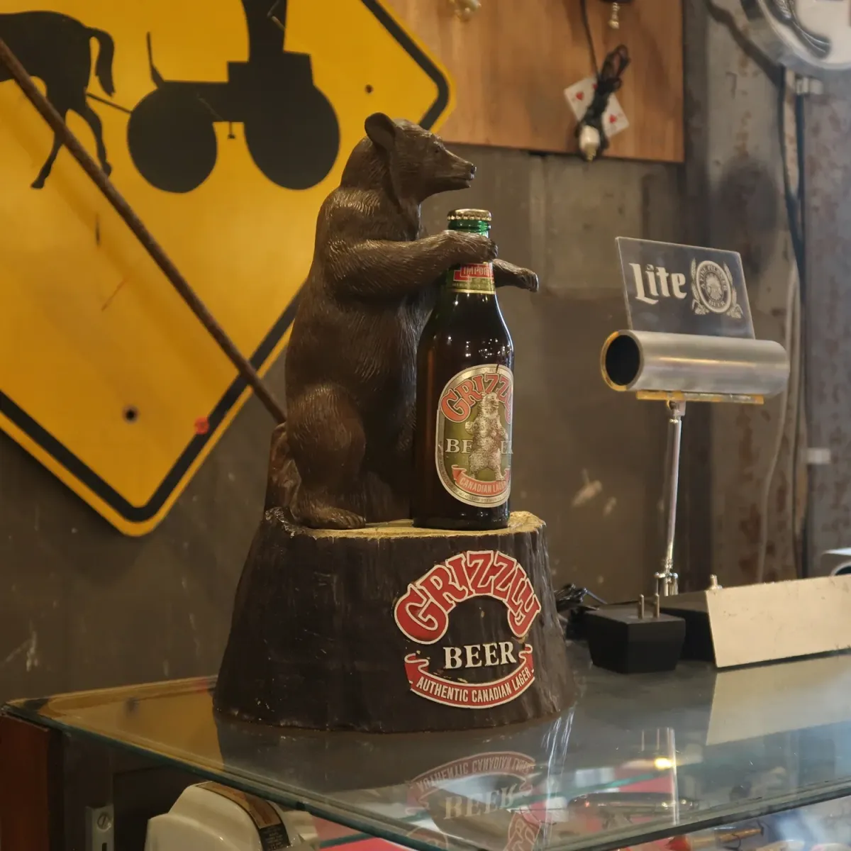 GRIZZLY BEER ビンテージ ディスプレイサイン