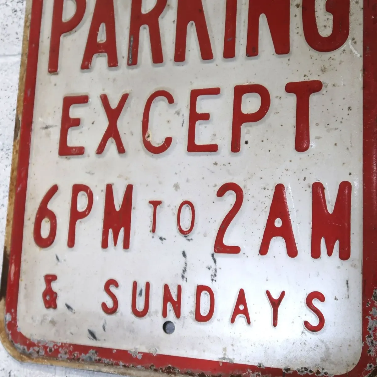 NO PARKING ビンテージ ロードサイン