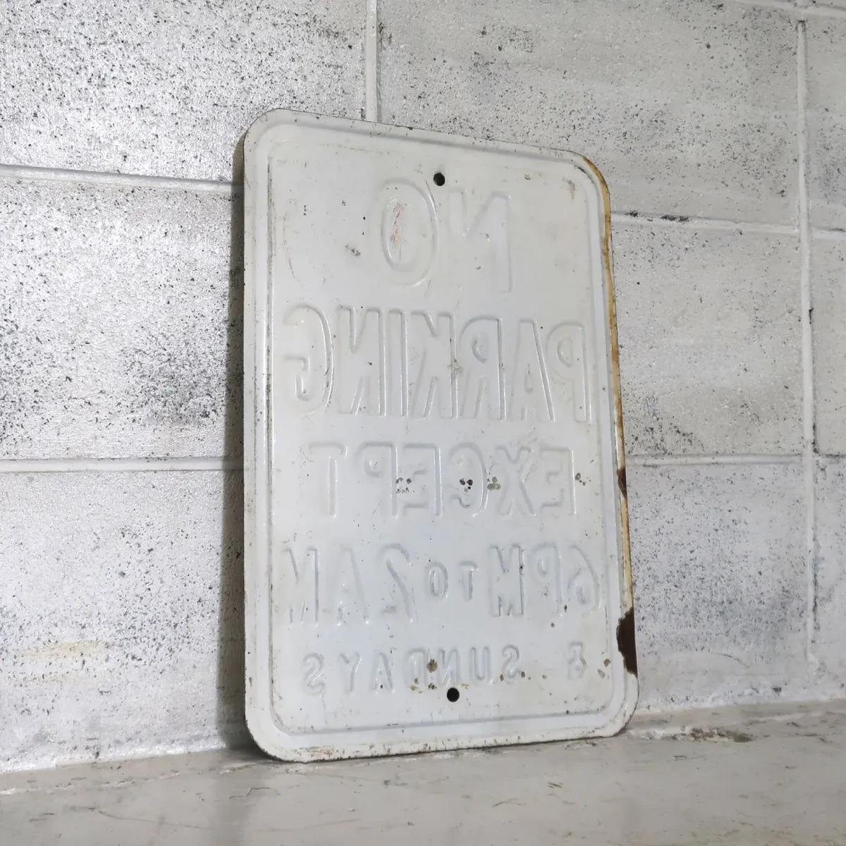 NO PARKING ビンテージ ロードサイン