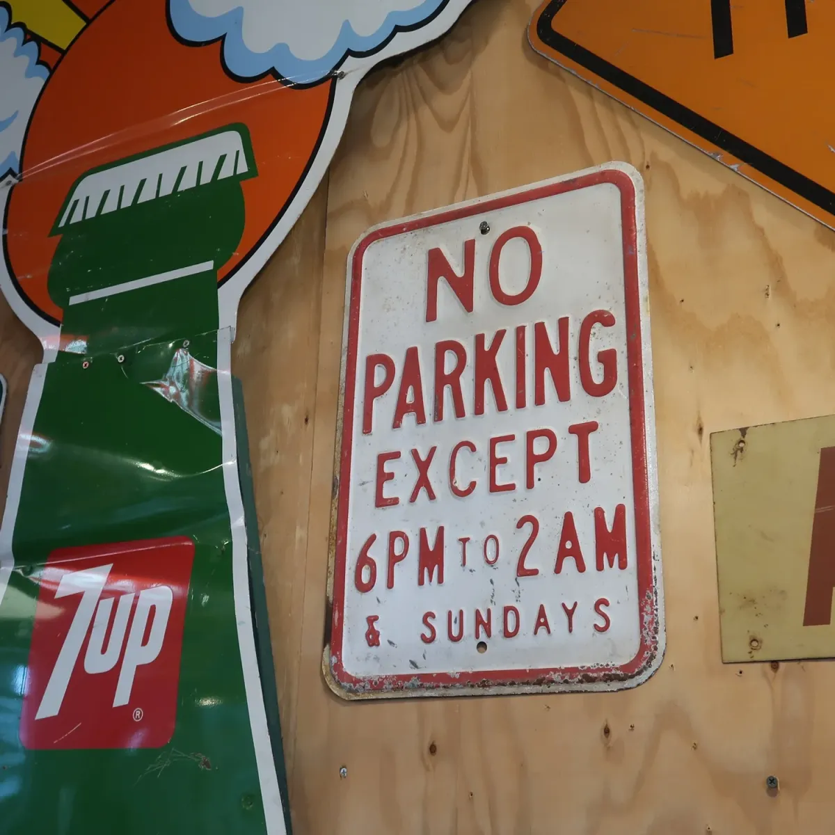 NO PARKING ビンテージ ロードサイン