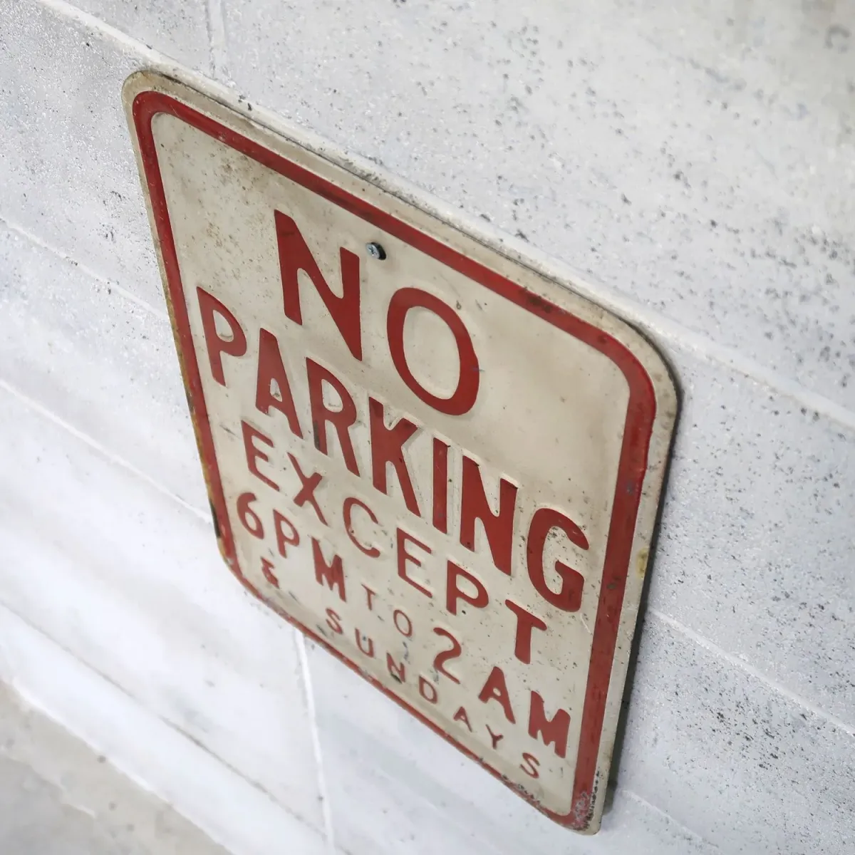 NO PARKING ビンテージ ロードサイン