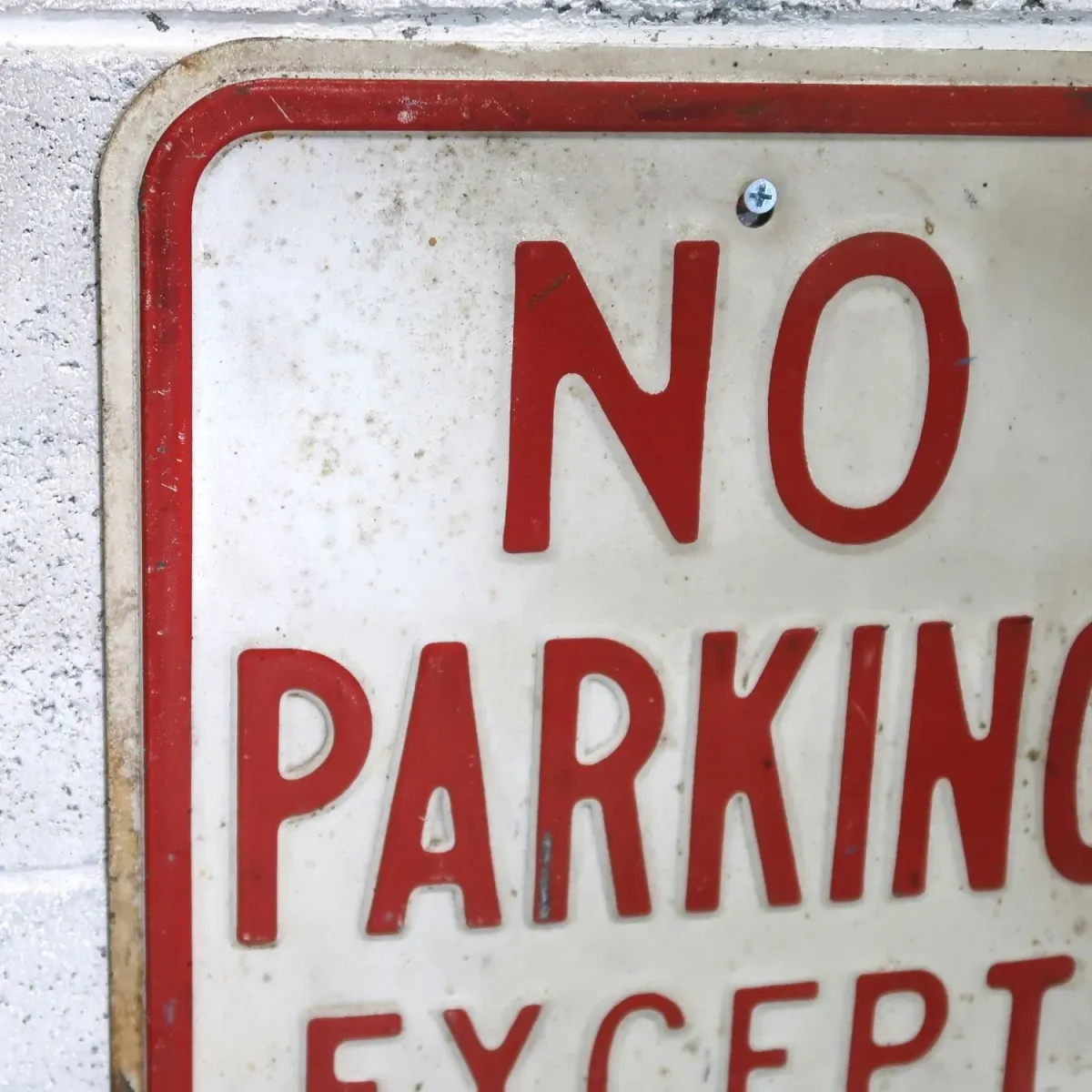 NO PARKING ビンテージ ロードサイン