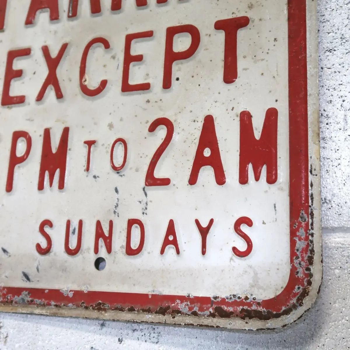 NO PARKING ビンテージ ロードサイン