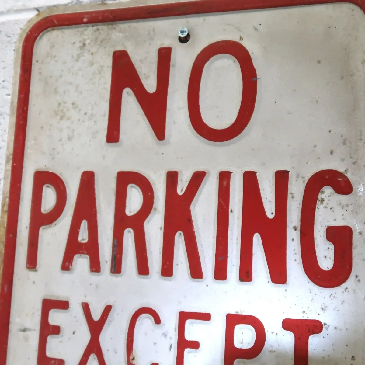 NO PARKING ビンテージ ロードサイン