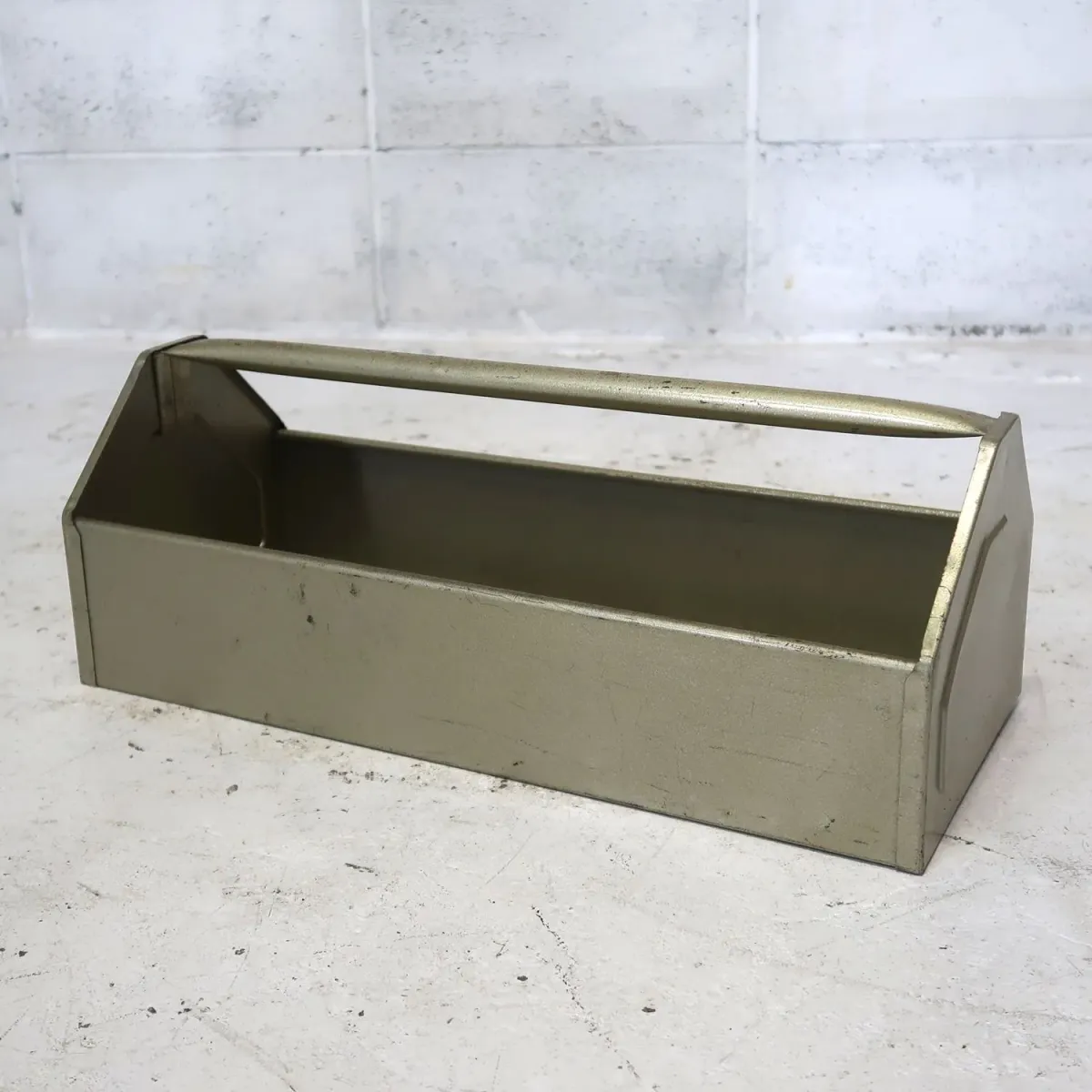 ビンテージ メタル ツールトート