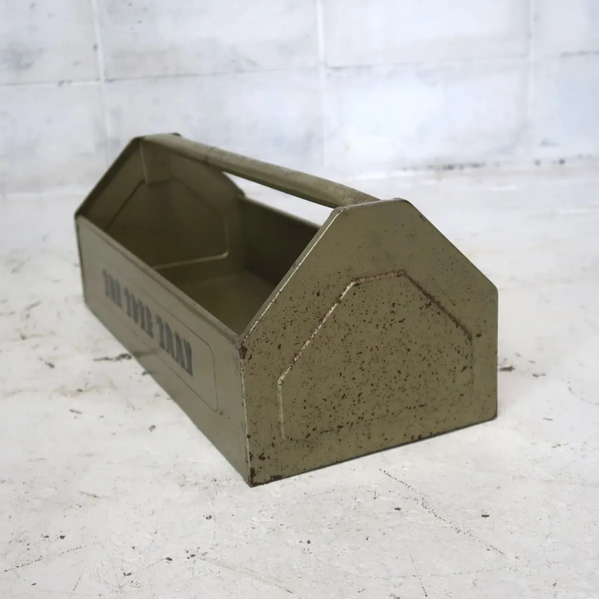 ビンテージ メタル ツールトート