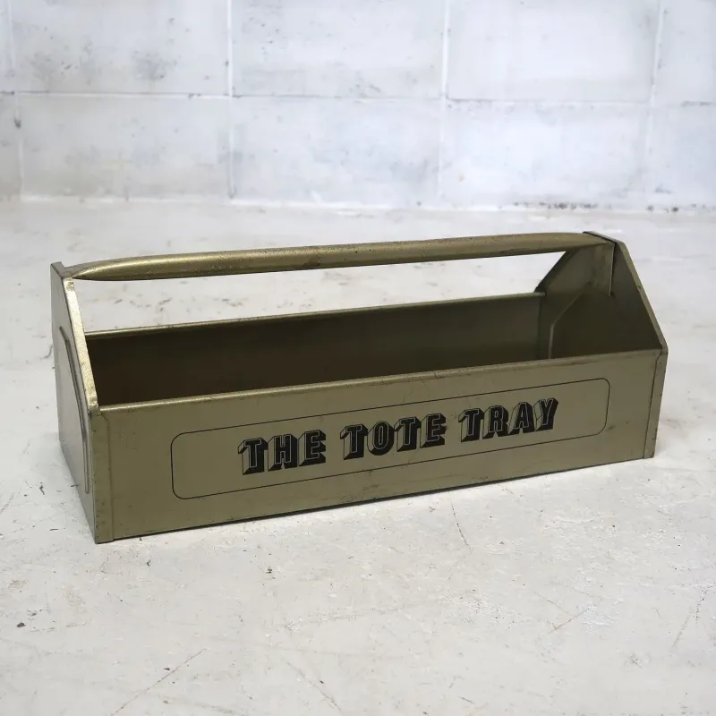 ビンテージ メタル ツールトート