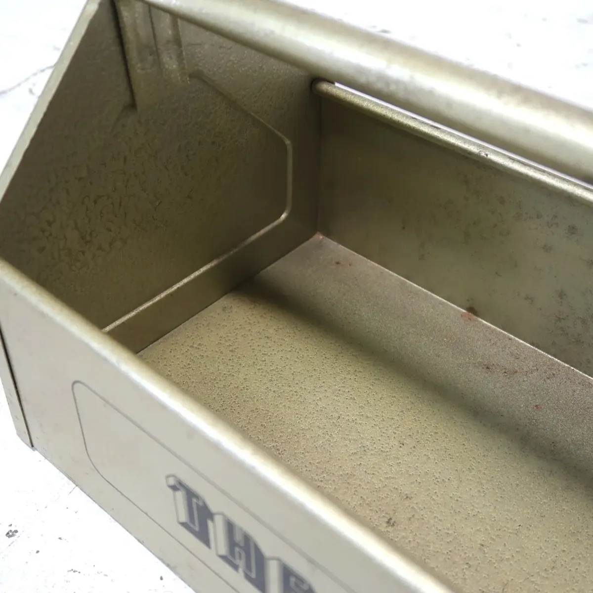 ビンテージ メタル ツールトート