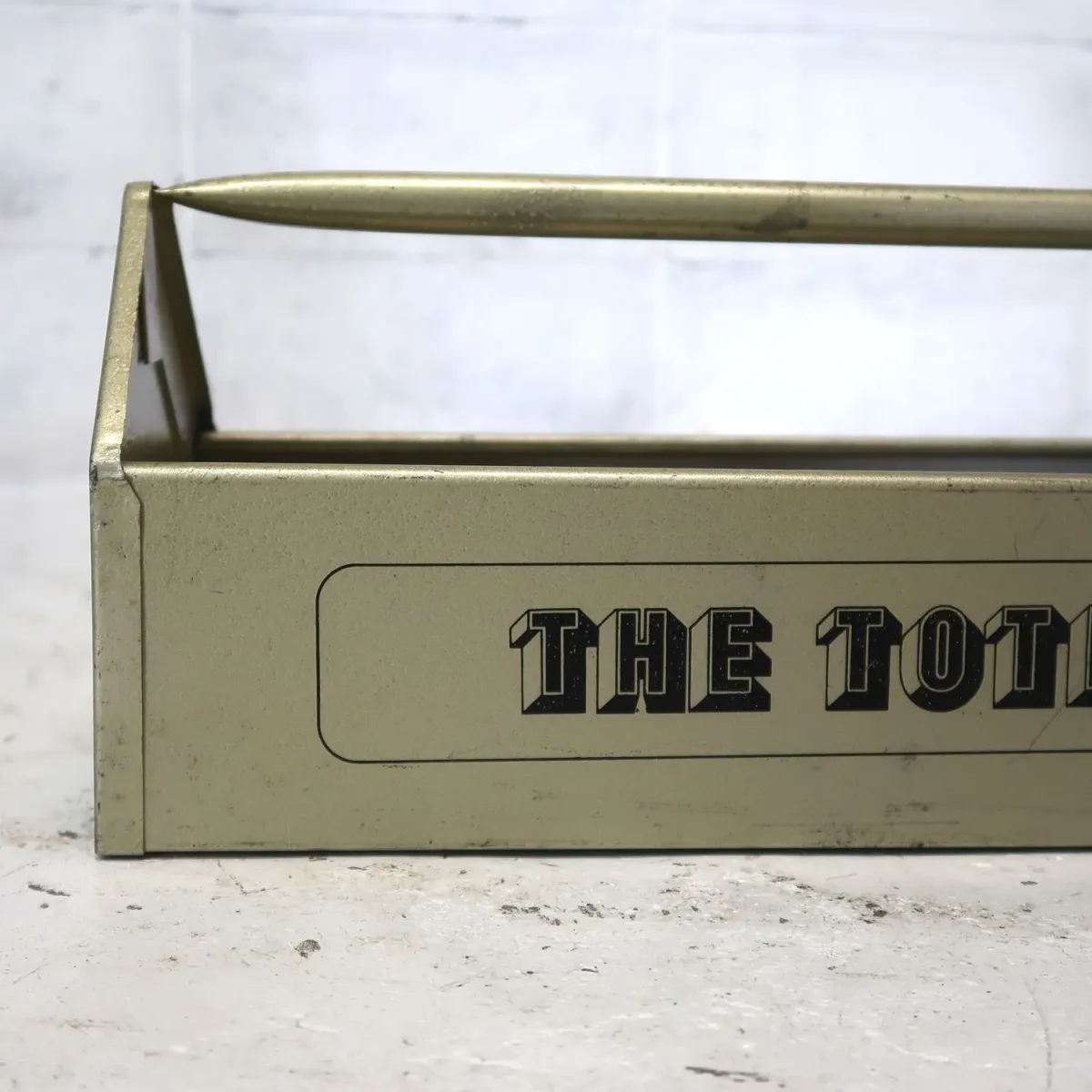 ビンテージ メタル ツールトート