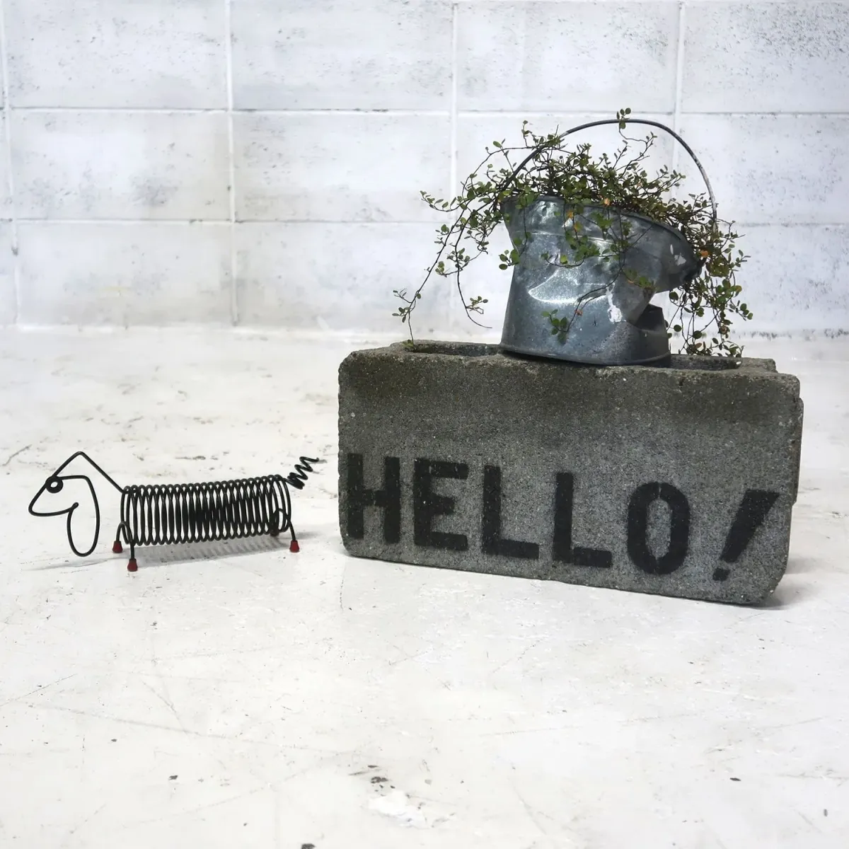 アンティーク レタースタンド ドッグモチーフ