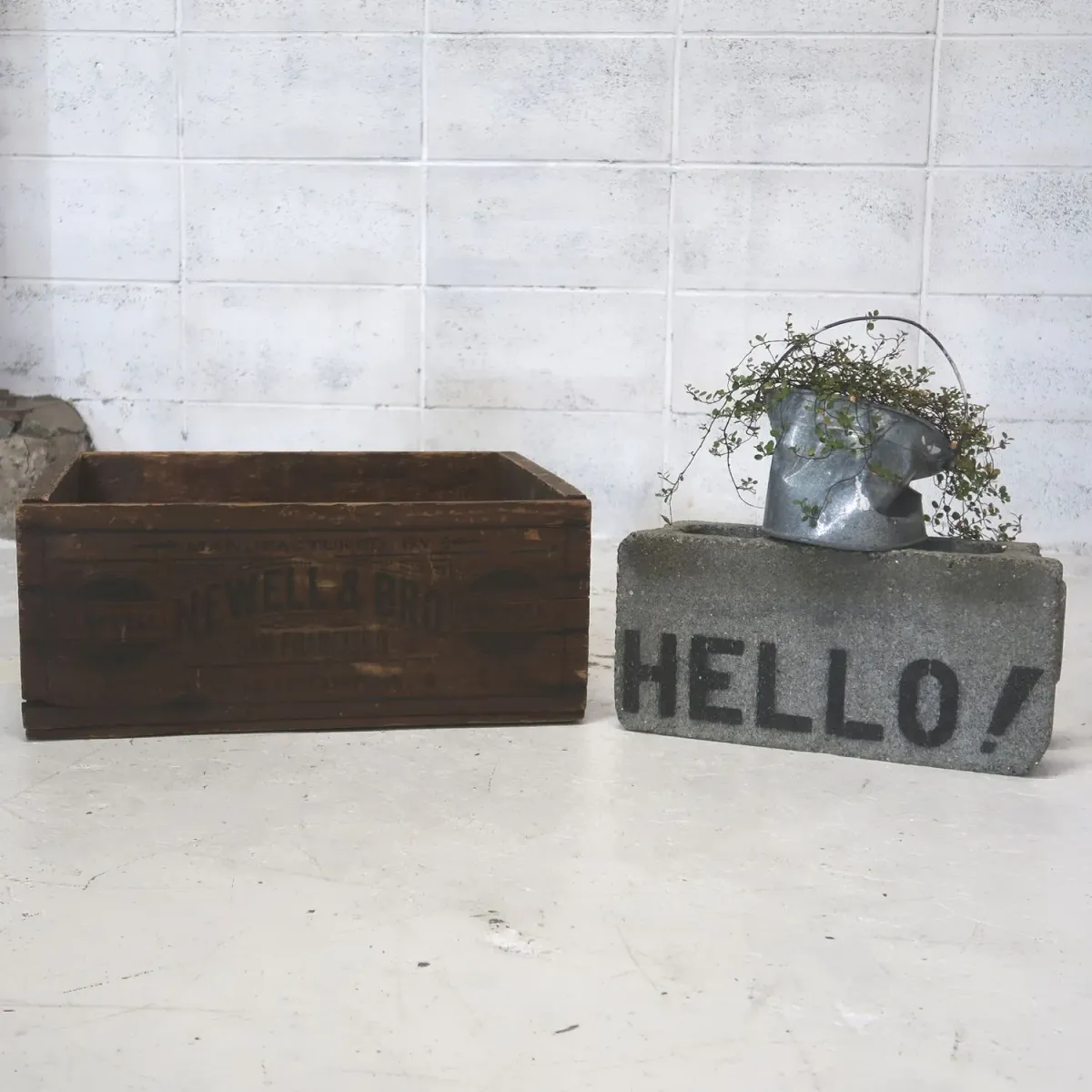 NEWELL&BRO ビンテージ ウッドボックス