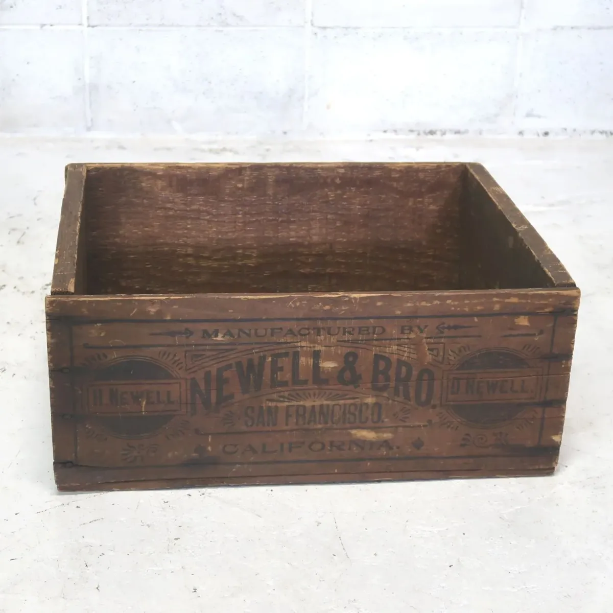 NEWELL&BRO ビンテージ ウッドボックス