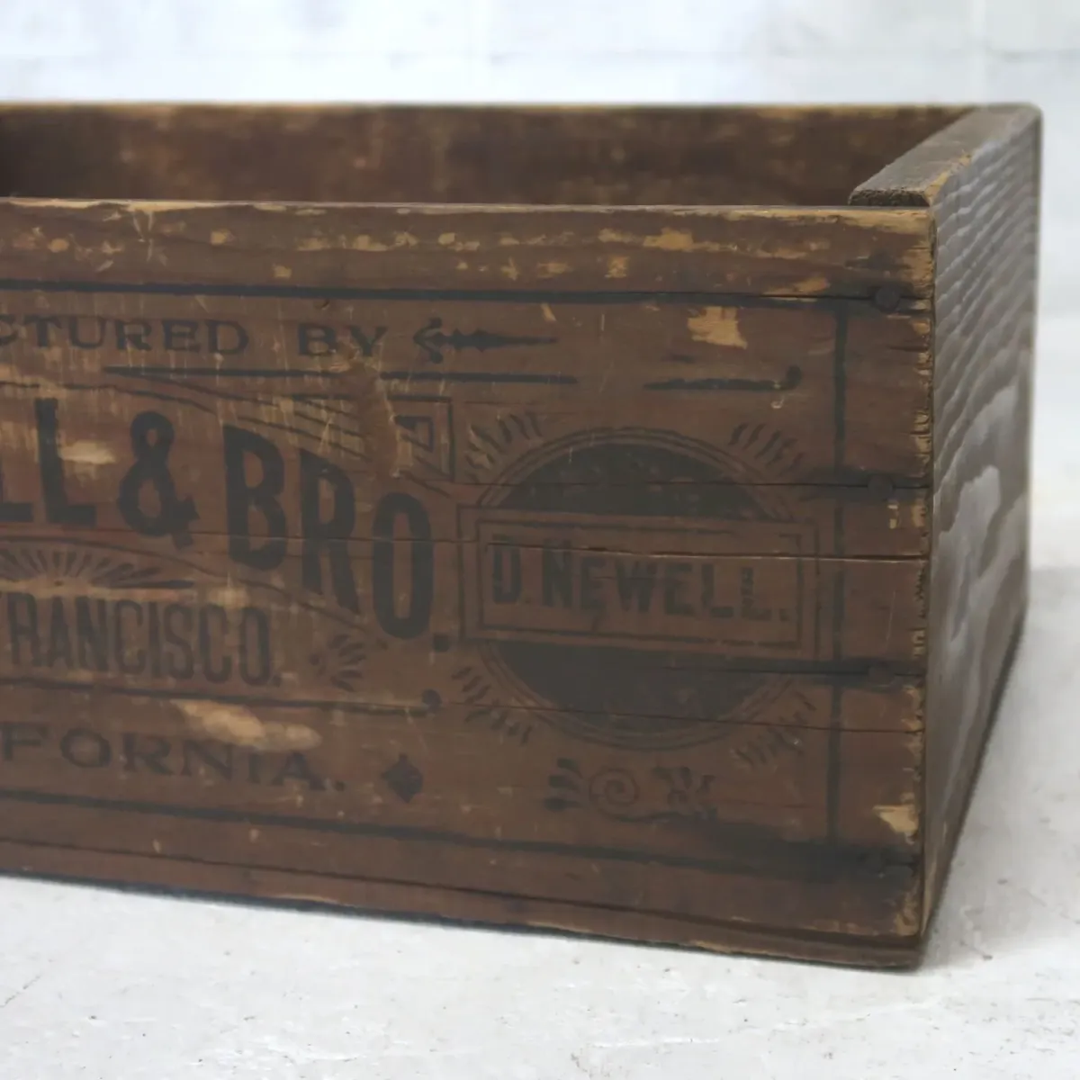 NEWELL&BRO ビンテージ ウッドボックス