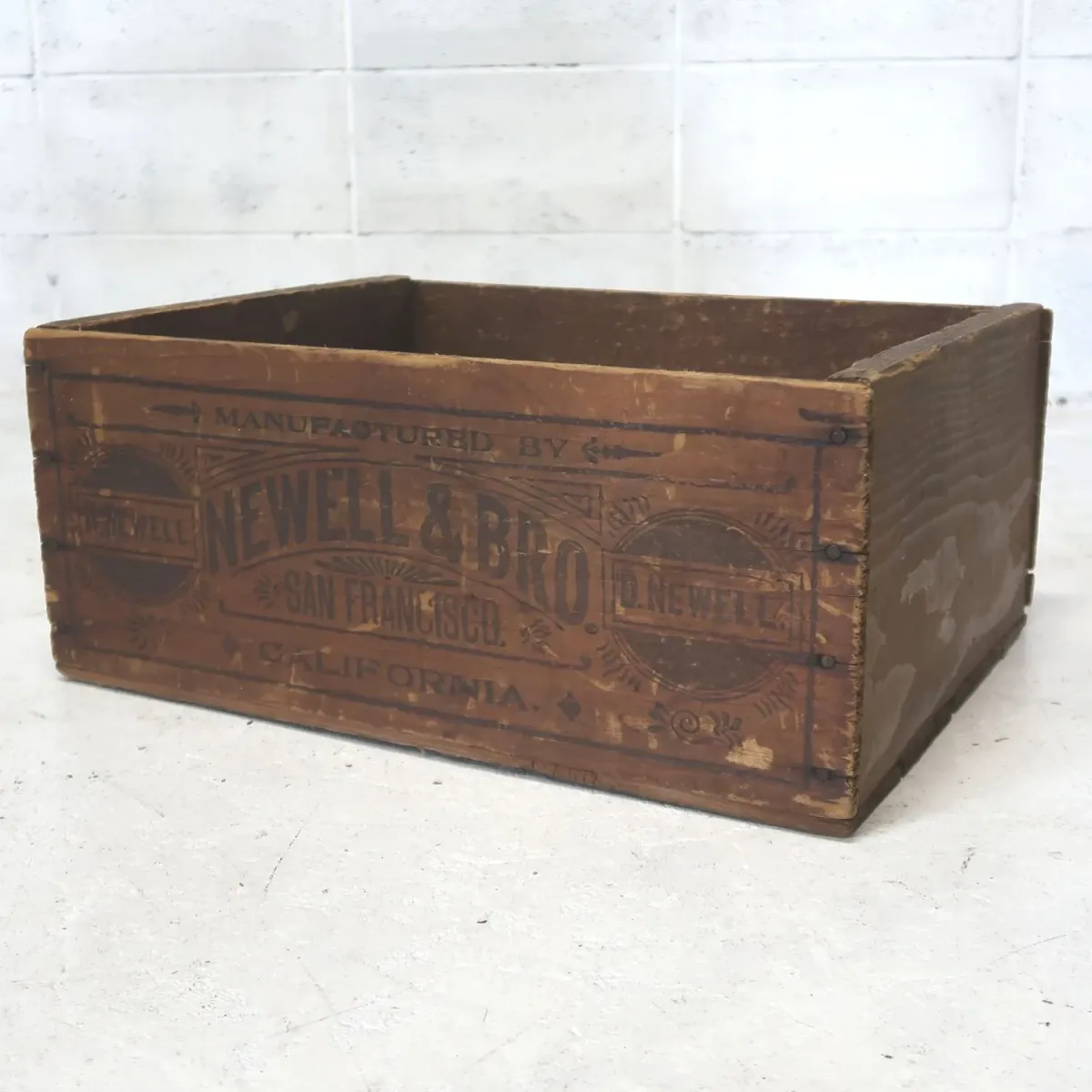 NEWELL&BRO ビンテージ ウッドボックス
