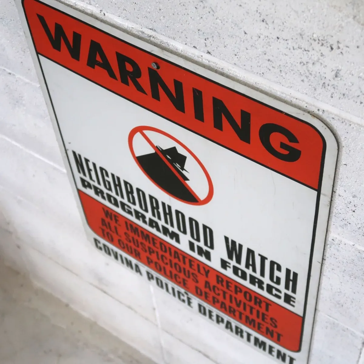 WARNING ビンテージ メタルサイン