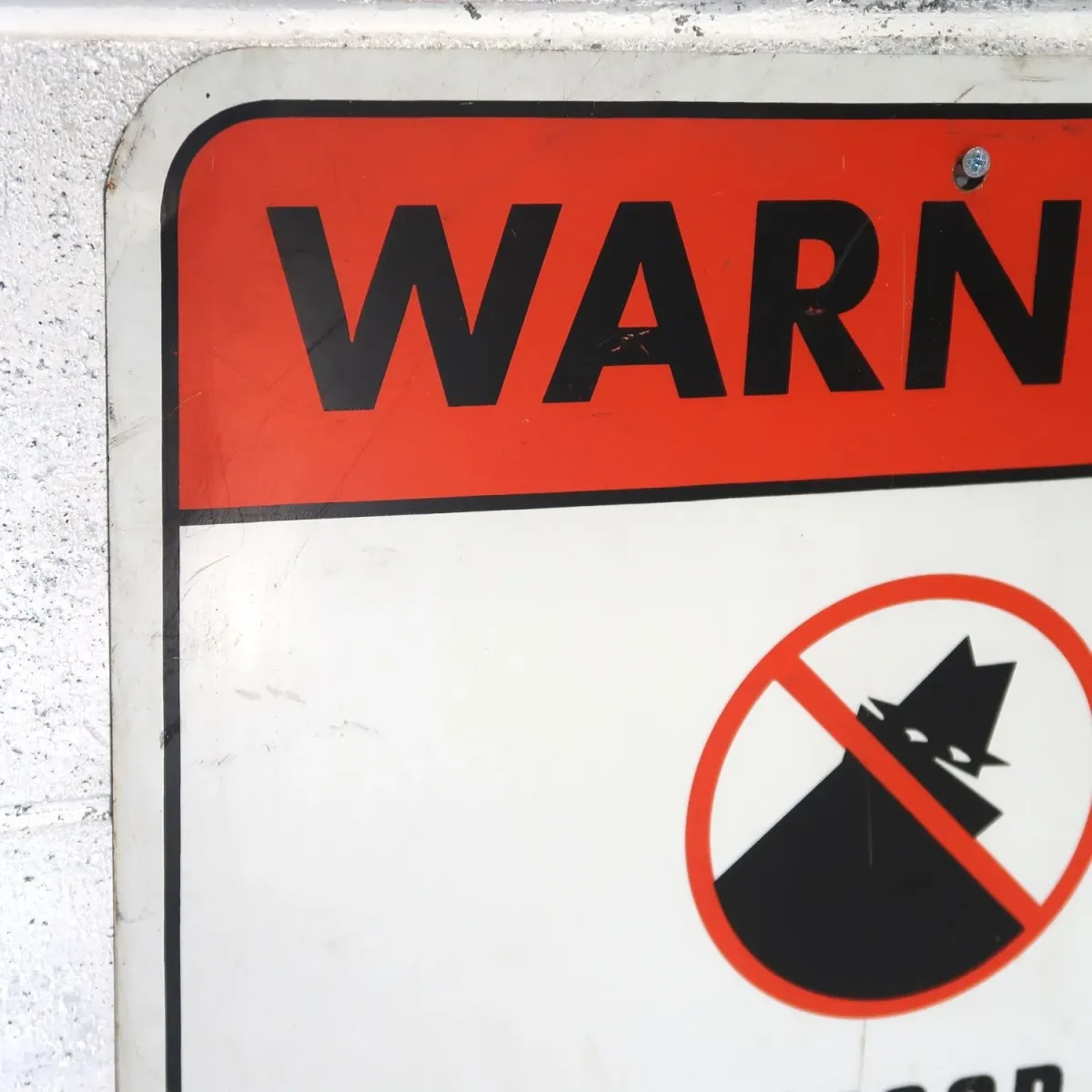 WARNING ビンテージ メタルサイン