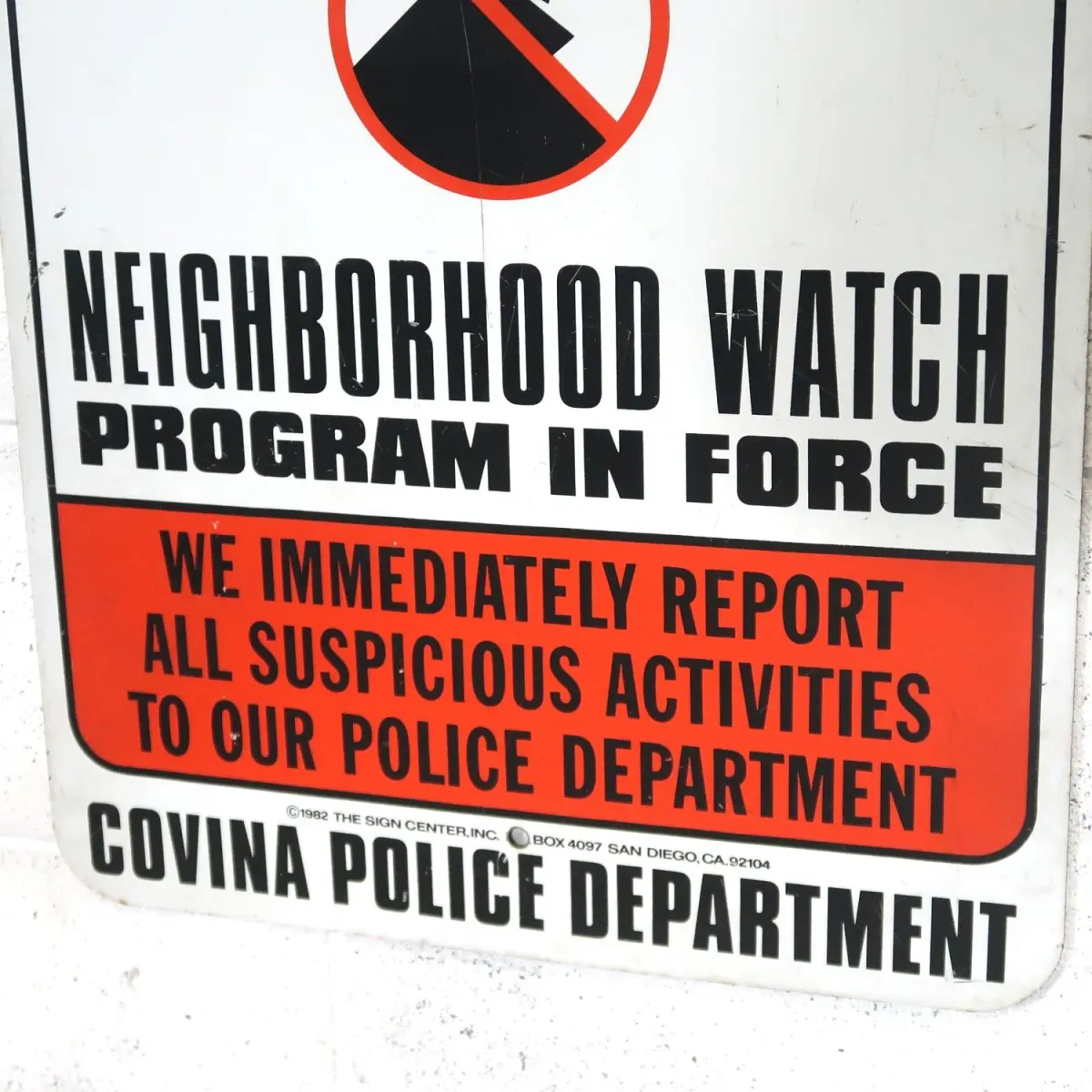 WARNING ビンテージ メタルサイン