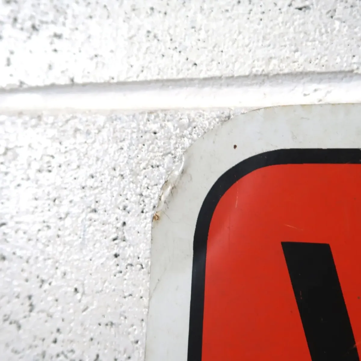 WARNING ビンテージ メタルサイン