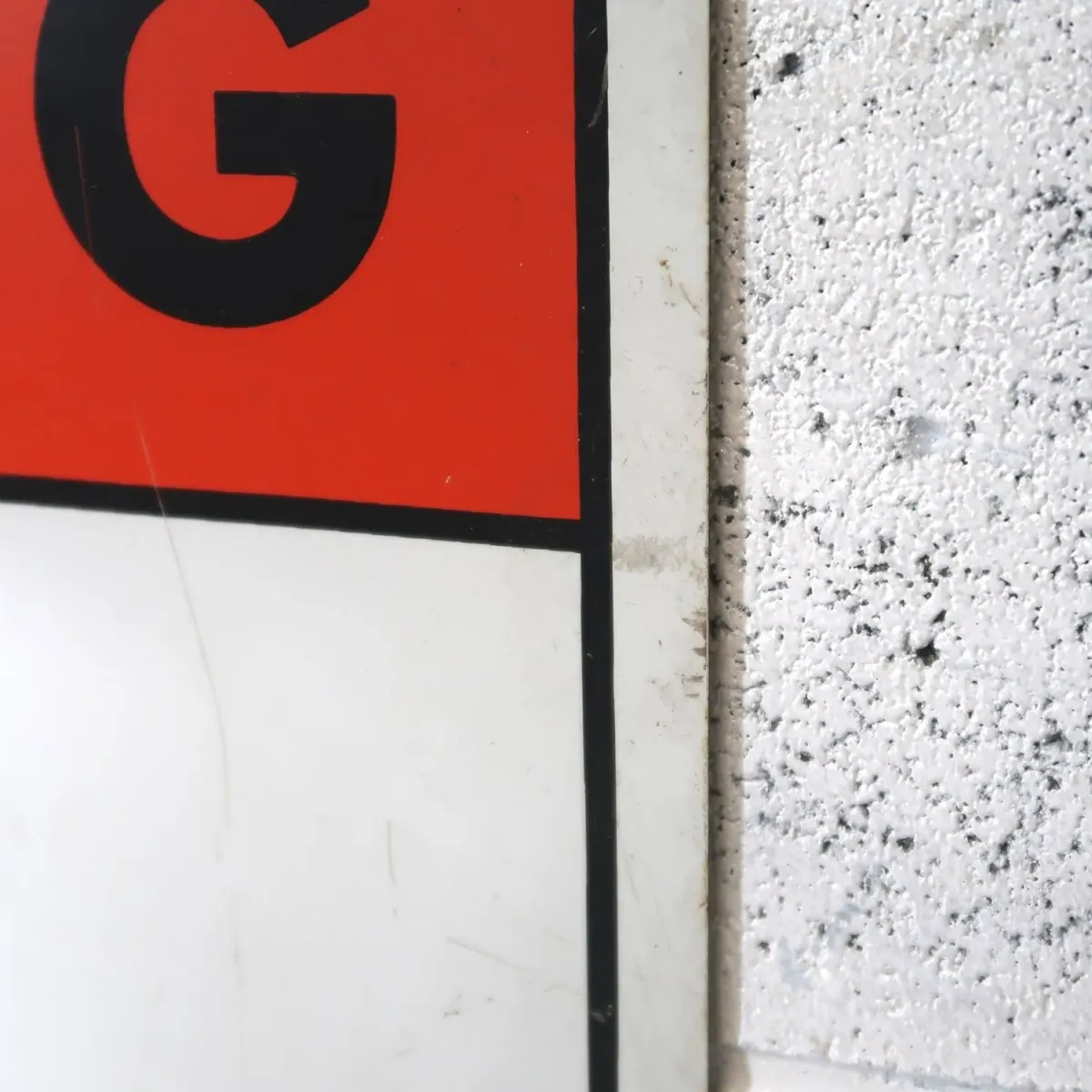 WARNING ビンテージ メタルサイン