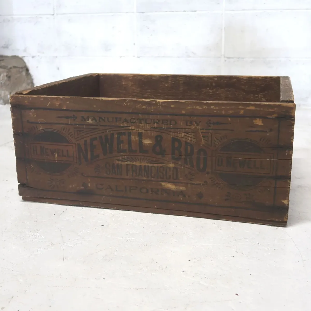 NEWELL&BRO ビンテージ ウッドボックス