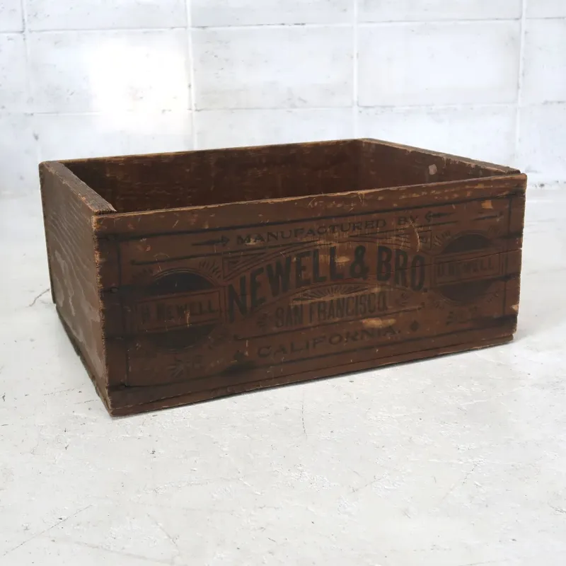 NEWELL&BRO ビンテージ ウッドボックス