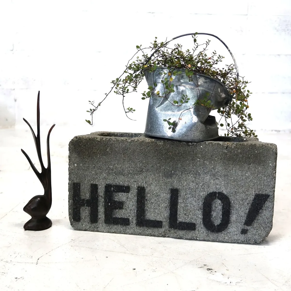 アンティーク ウッドオブジェ ココヤシ